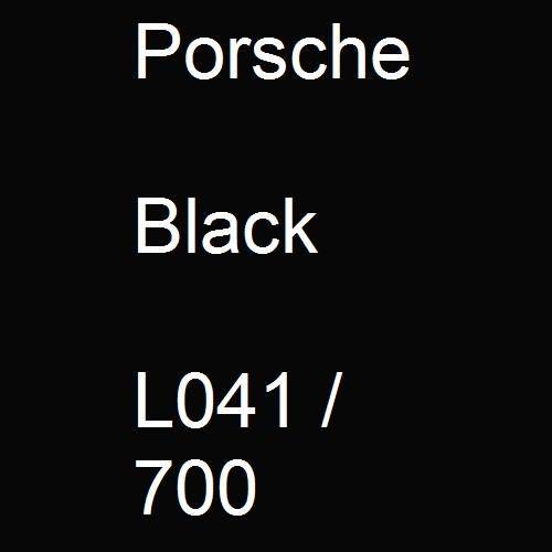 Porsche, Black, L041 / 700.